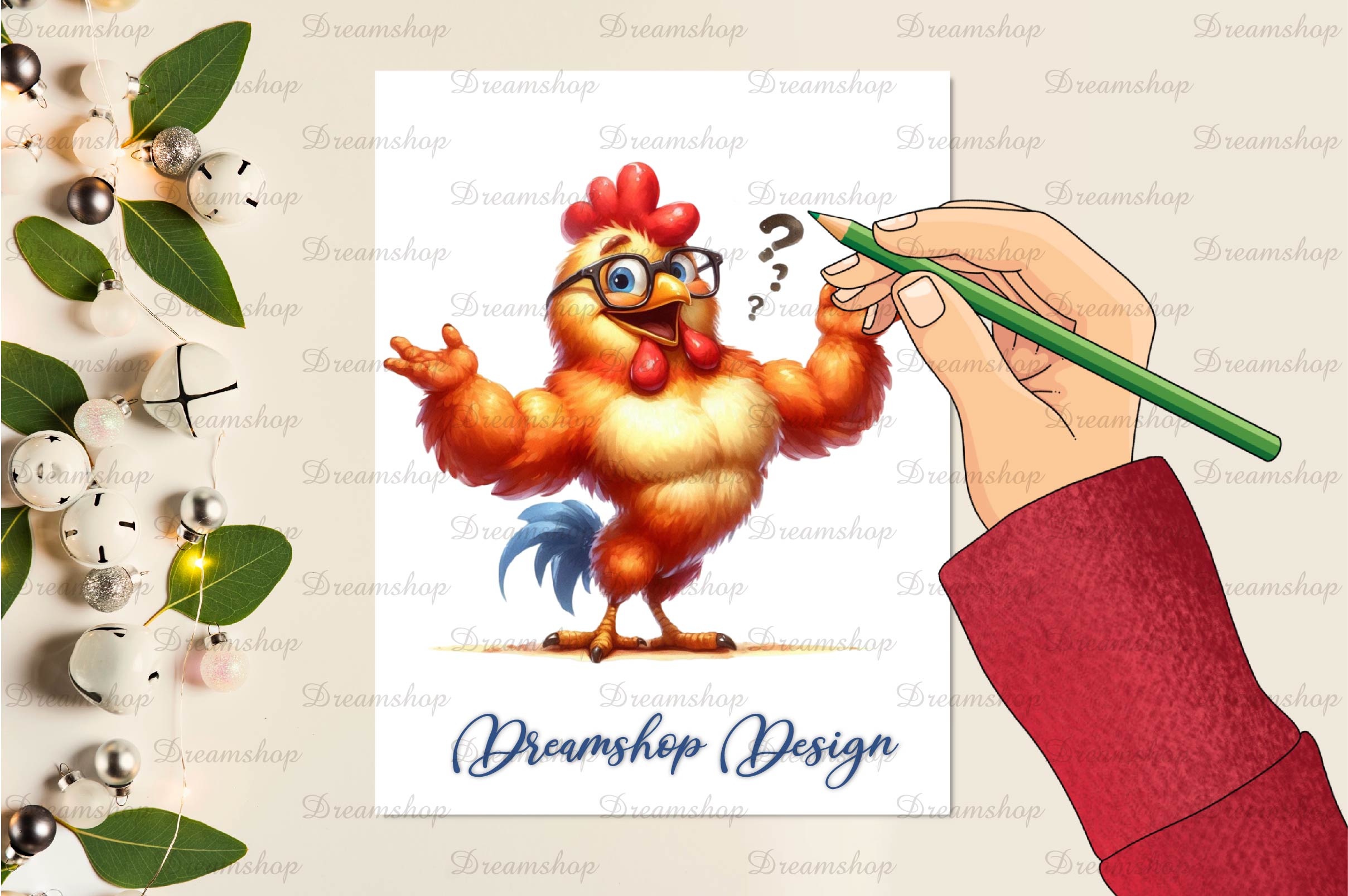 Cute Chicken Funny Chicken Clipart Bundle