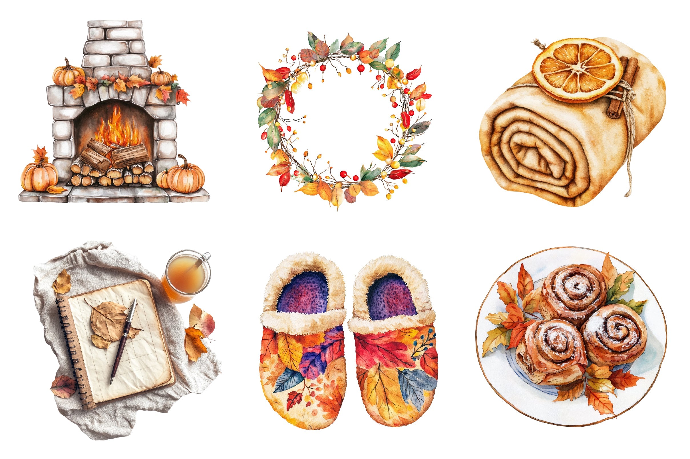 Cozy Autumn Clipart Bundle 2