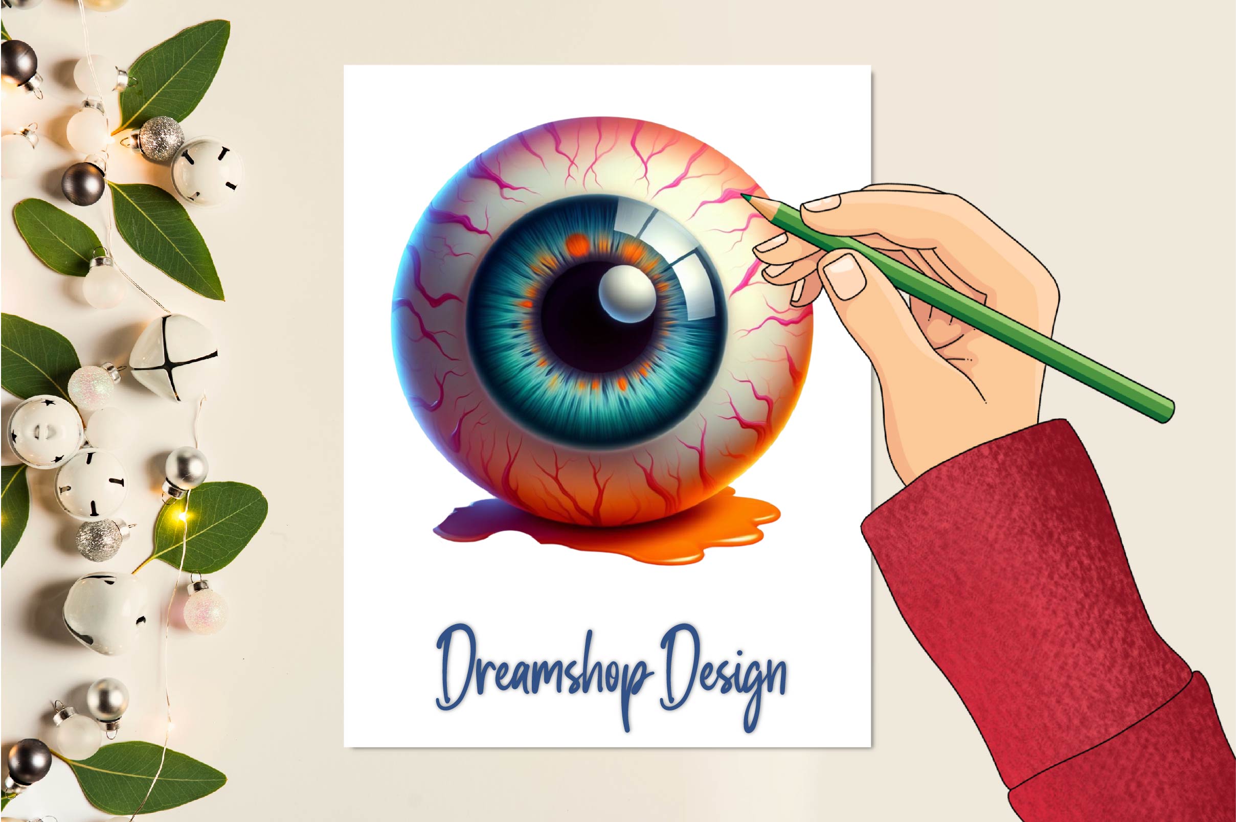 Halloween Eyeball Clipart Bundle