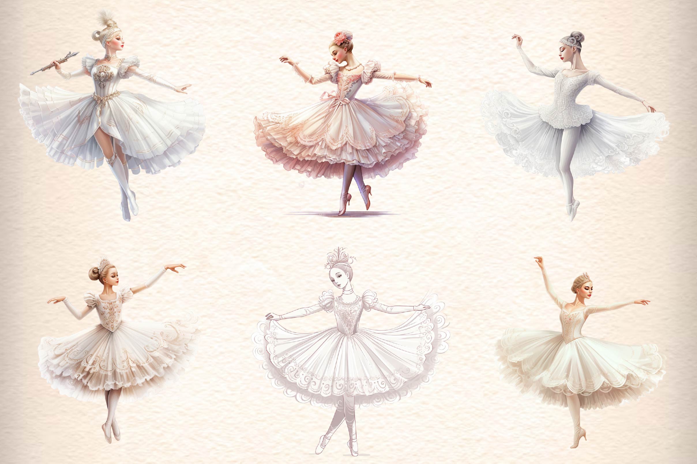 Ballerina Clipart Bundle