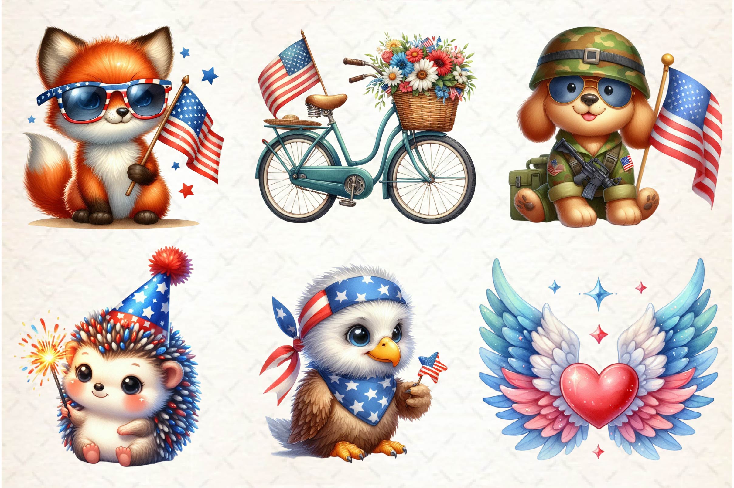 Memorial Day Clipart Bundle