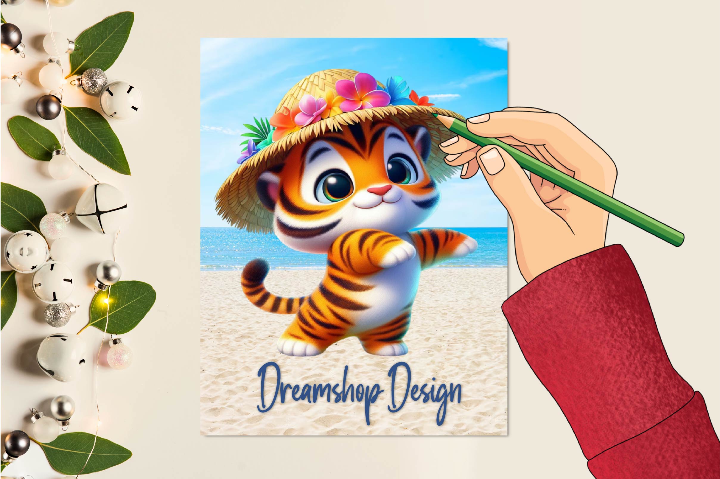 Hawaiian Dancing Animals Clipart Bundle