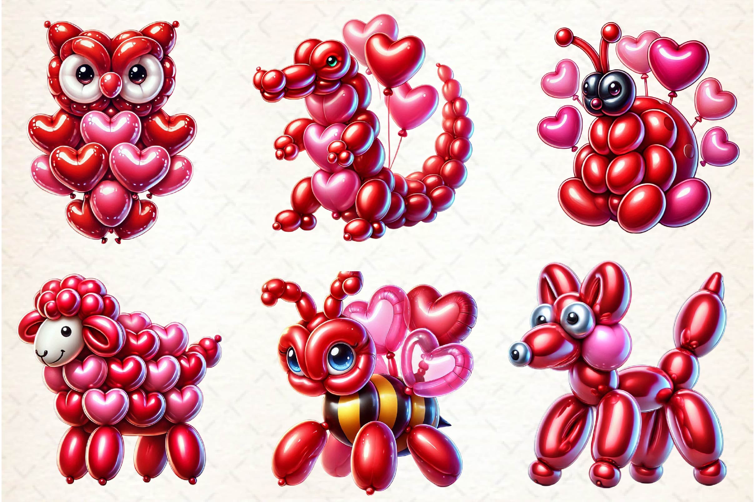 Balloon Animals Clipart Bundle