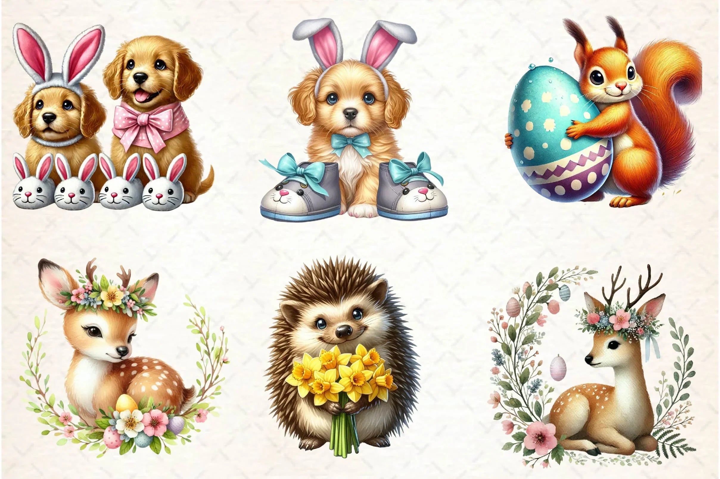 Easter Animals Clipart Bundle 1 - CraftNest - Digital Crafting and Art