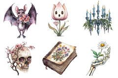 Gothic Spring Clipart 1 - CraftNest - Digital Crafting and Art