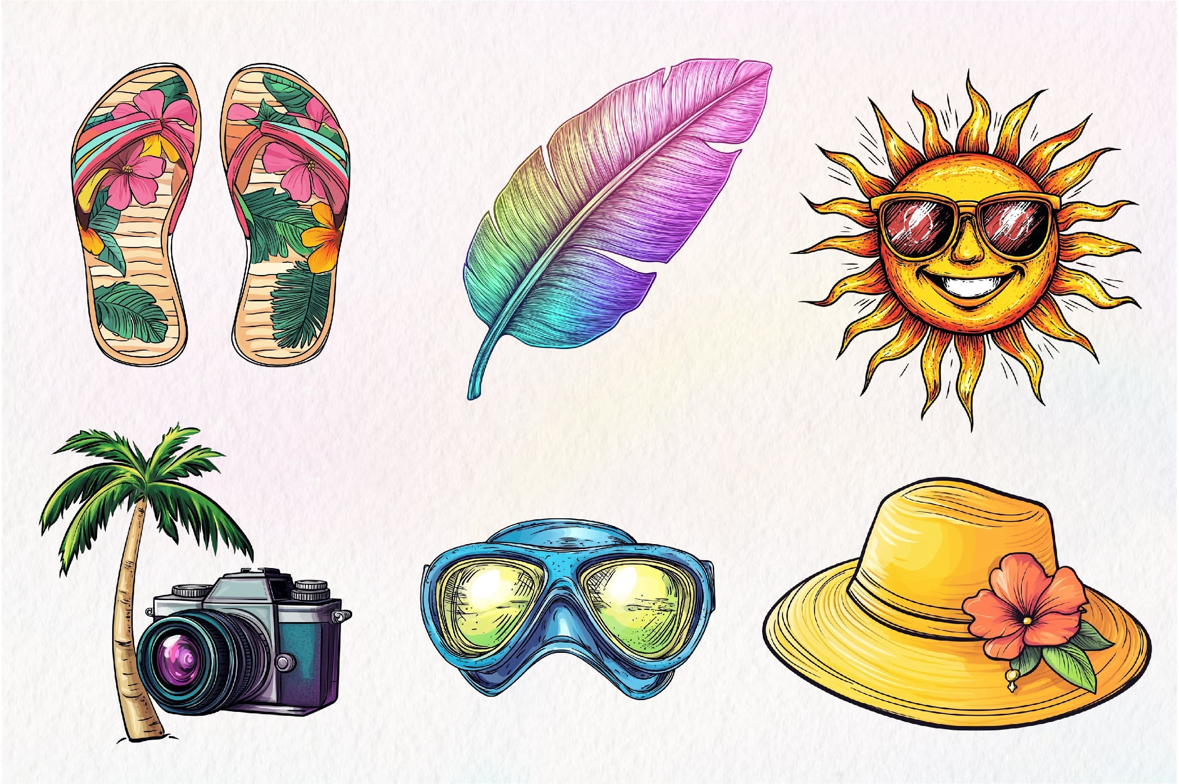 Summer Vibe Clipart Bundle 1