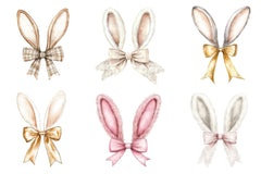 Easter Bunny Ear Bow Clipart Bundle - CraftNest - Digital Crafting and Art
