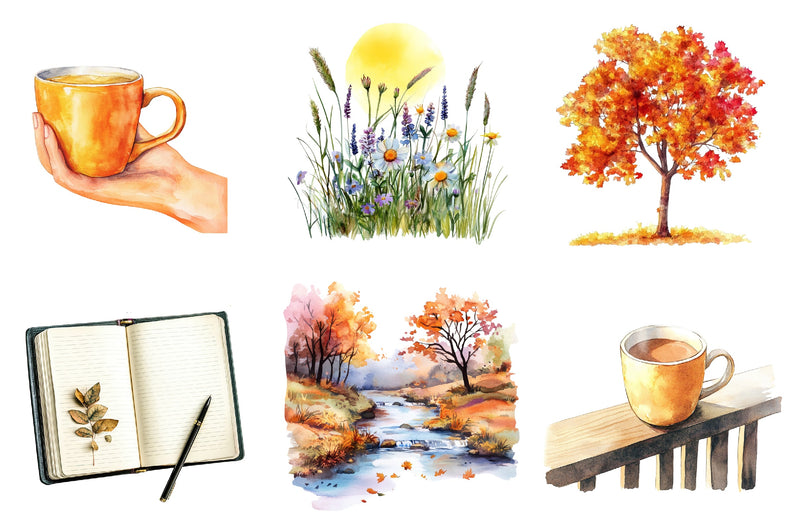 Morning And Fall Clipart Bundle - CraftNest - Digital Crafting and Art