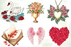 Romantic Roses Mothers Day Clipart Bundle - CraftNest - Digital Crafting and Art