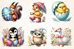 Easter Animals Clipart Bundle 1 - CraftNest - Digital Crafting and Art