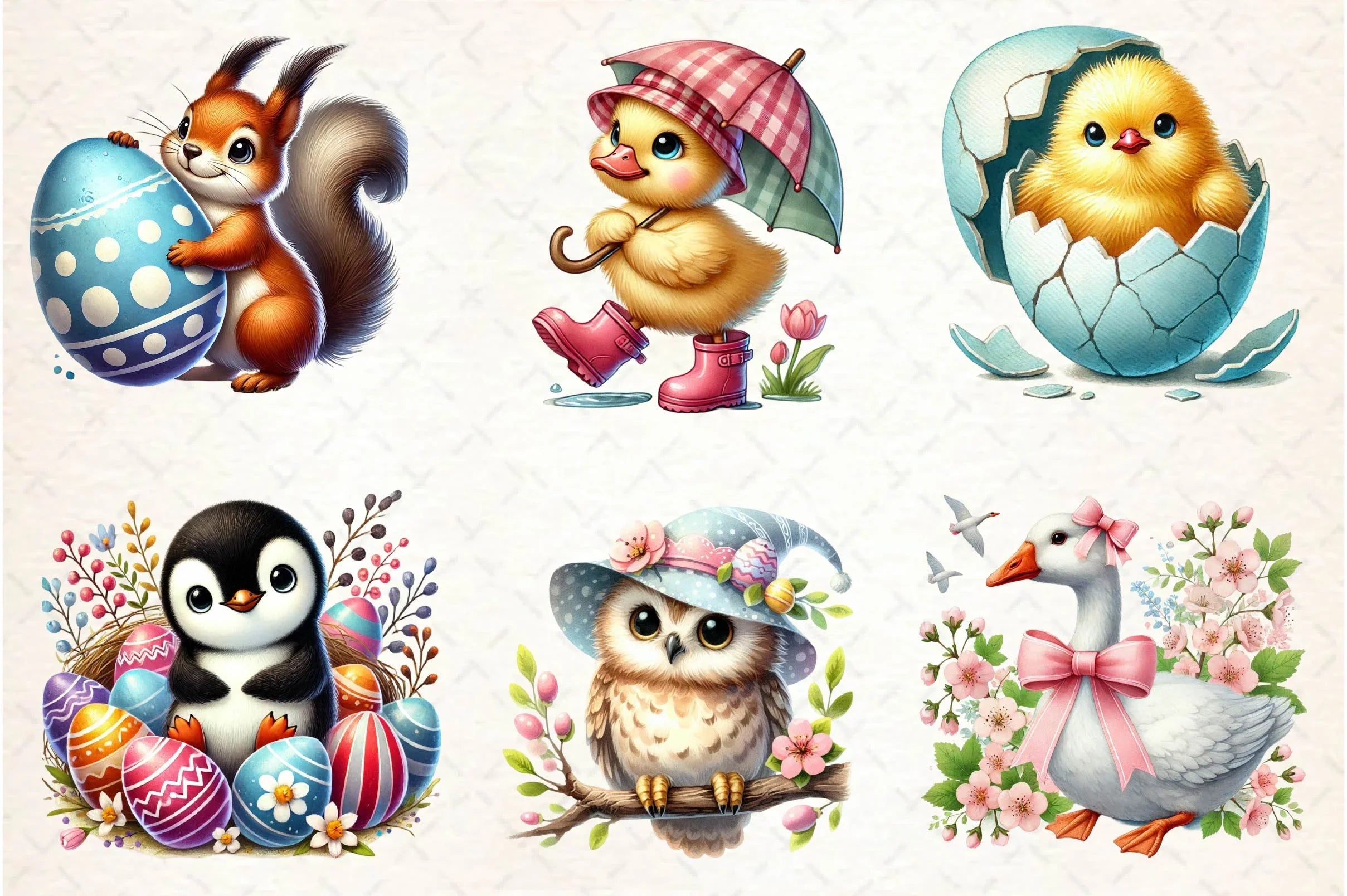 Easter Animals Clipart Bundle 1 - CraftNest - Digital Crafting and Art