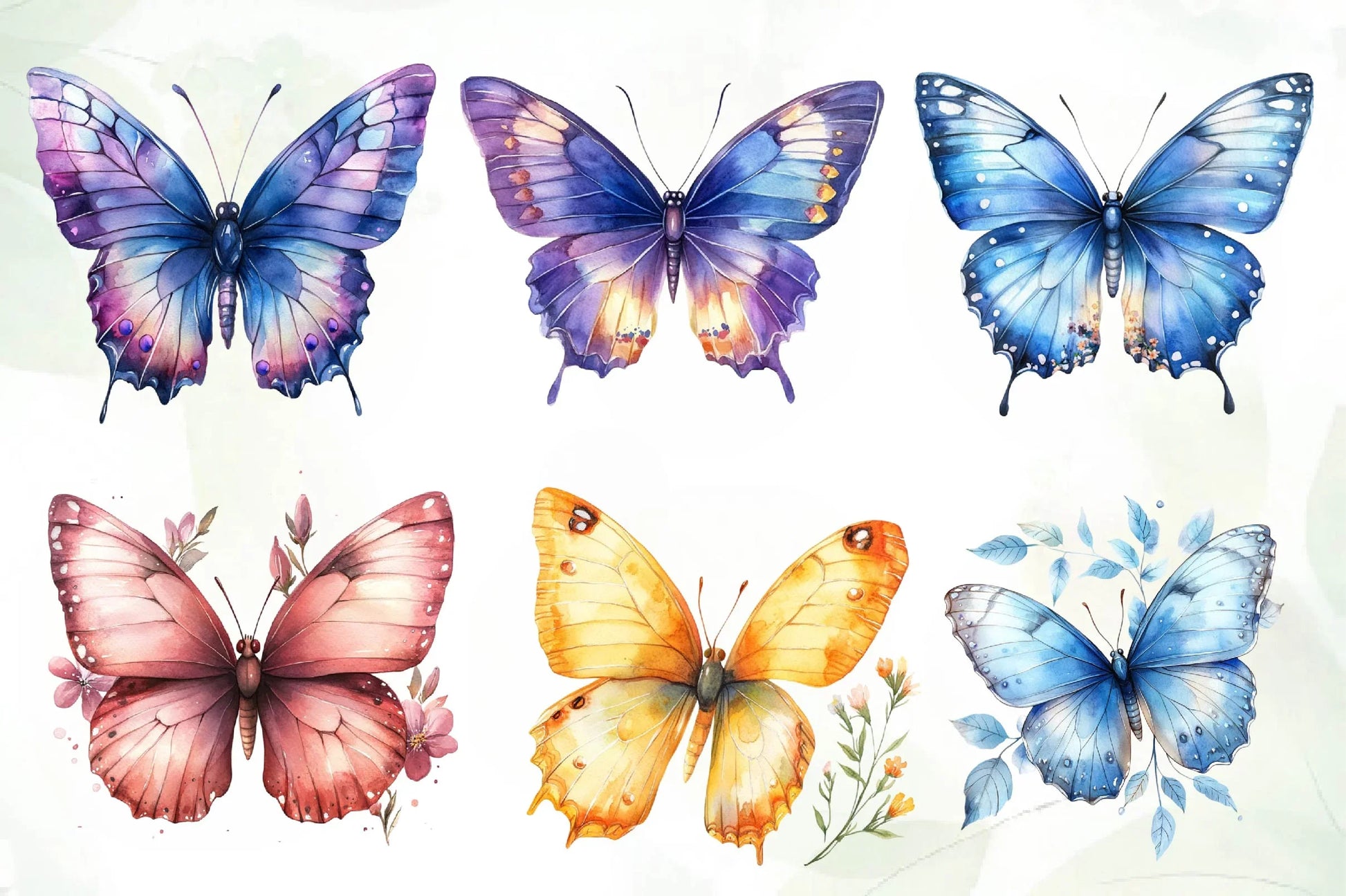 Spring Butterfly Clipart Bundle - CraftNest - Digital Crafting and Art