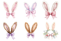 Easter Bunny Ear Bow Clipart Bundle - CraftNest - Digital Crafting and Art