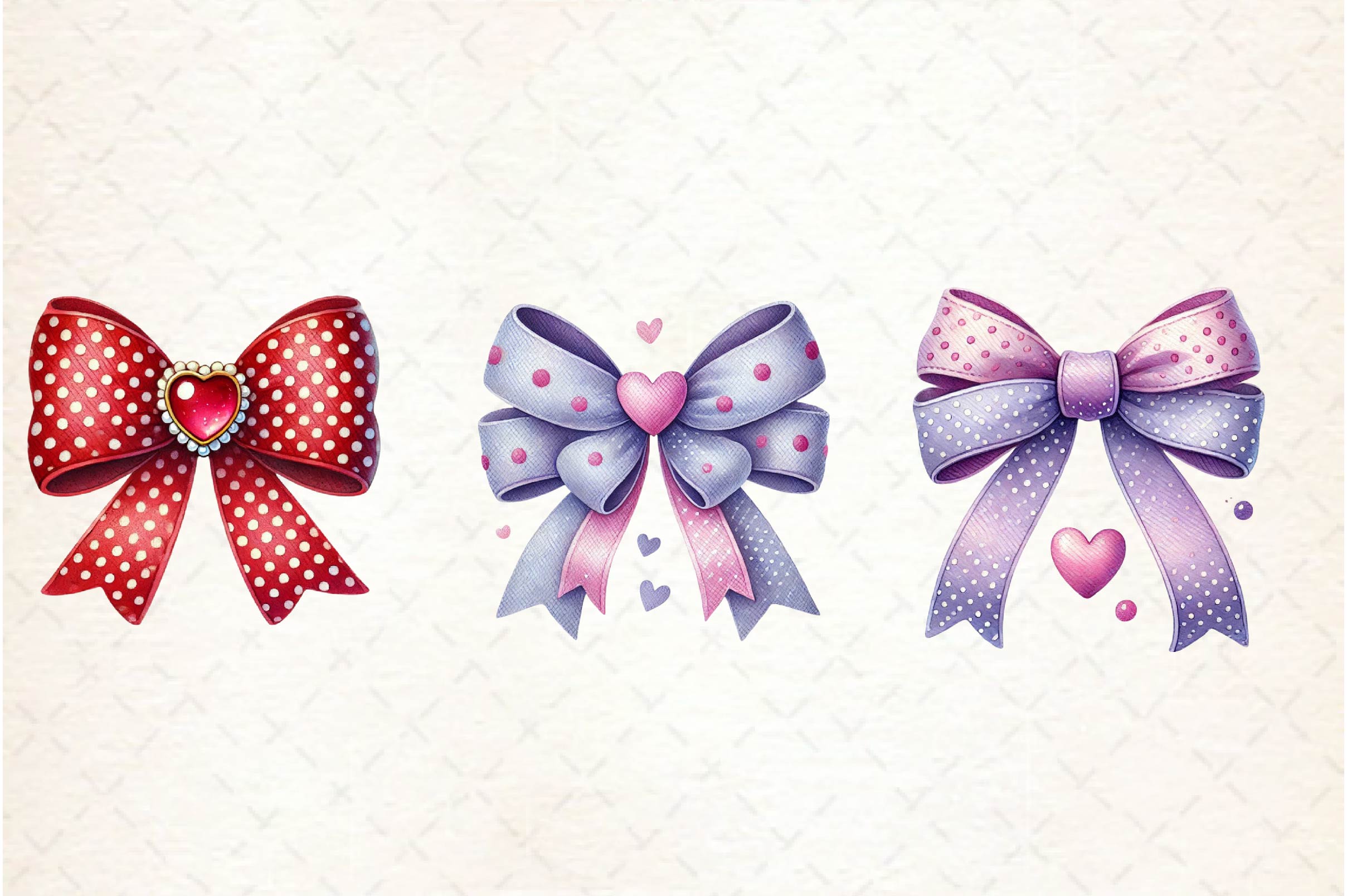 Coquette Valentine Bow Clipart Bundle - CraftNest - Digital Crafting and Art
