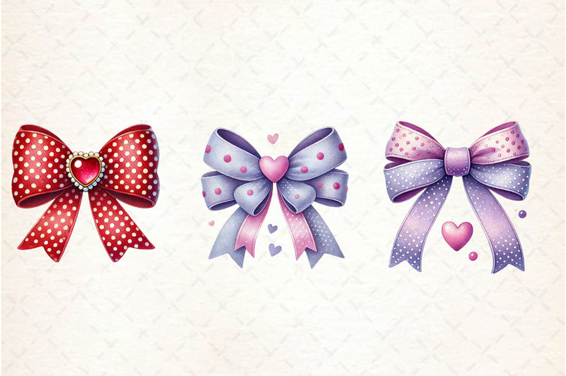 Coquette Valentine Bow Clipart Bundle - CraftNest - Digital Crafting and Art
