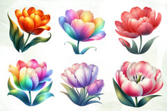Spring Tulips Clipart Bundle - CraftNest - Digital Crafting and Art