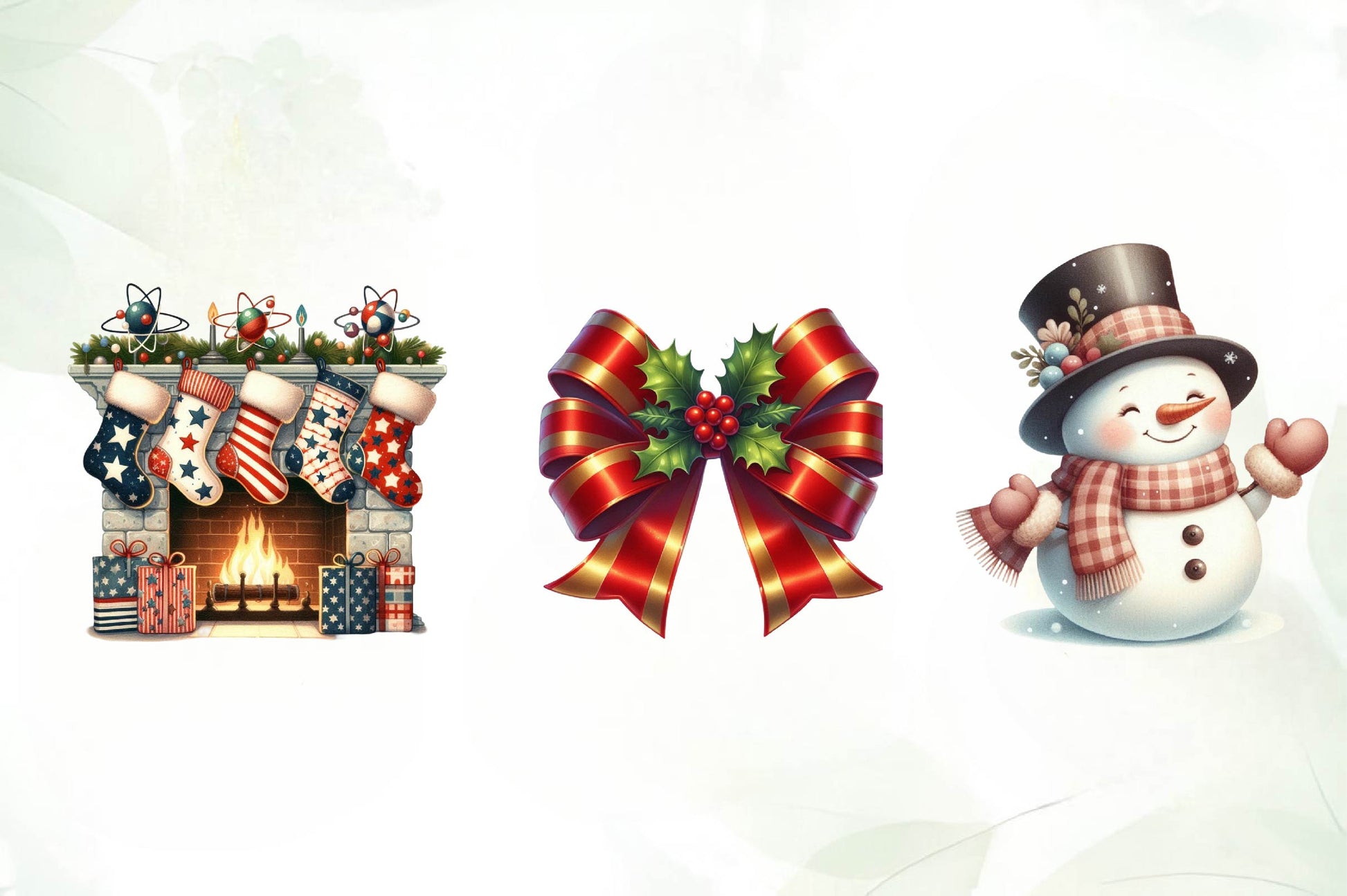 Retro Christmas Clipart Bundle - CraftNest - Digital Crafting and Art