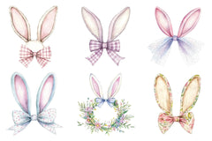 Easter Bunny Ear Bow Clipart Bundle - CraftNest - Digital Crafting and Art