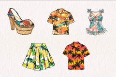 Summer Clothes Clipart Bundle - CraftNest - Digital Crafting and Art