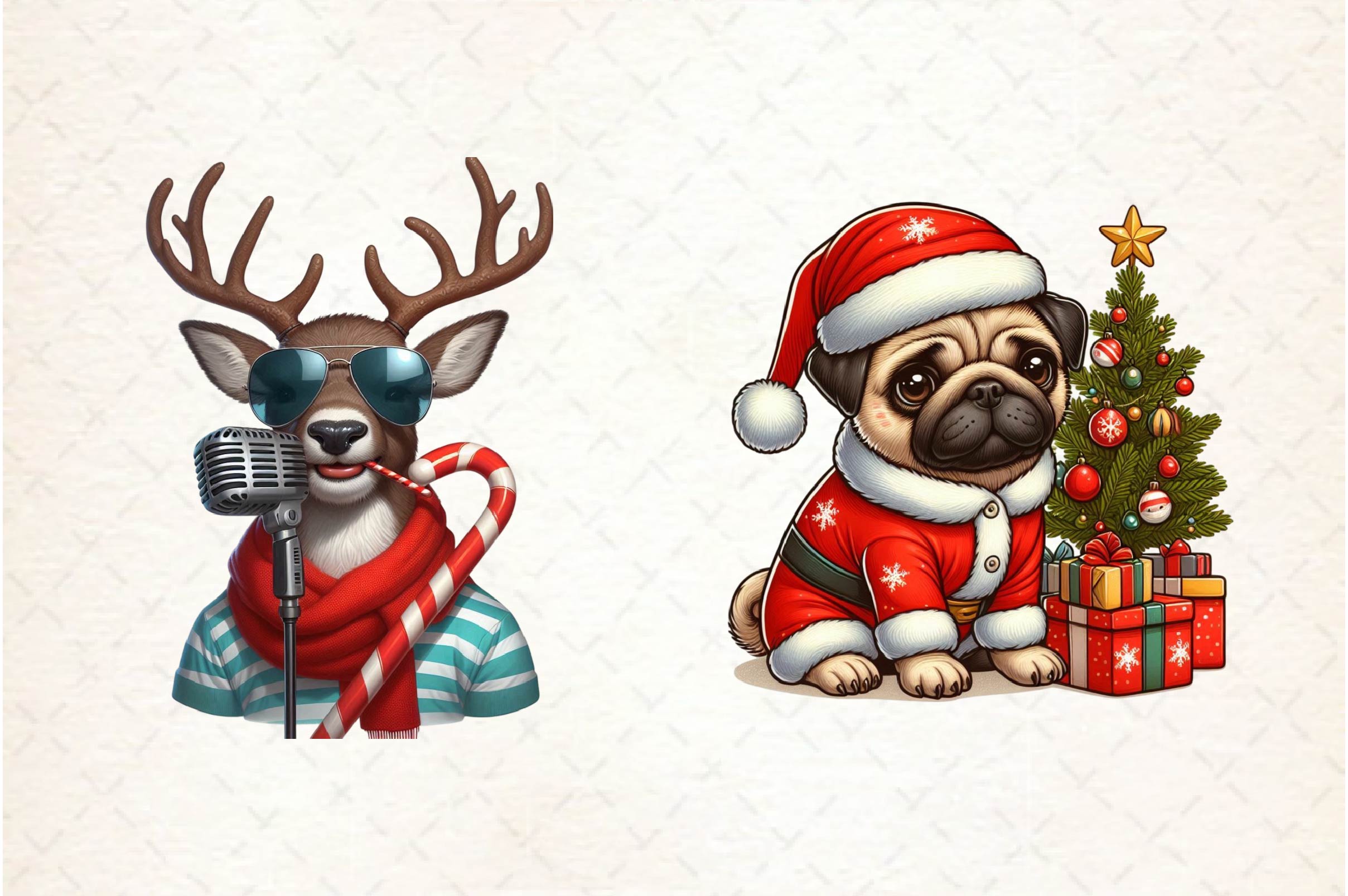 Funny Christmas Clipart Bundle - CraftNest - Digital Crafting and Art