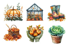 Autumn Garden Clipart Bundle - CraftNest - Digital Crafting and Art
