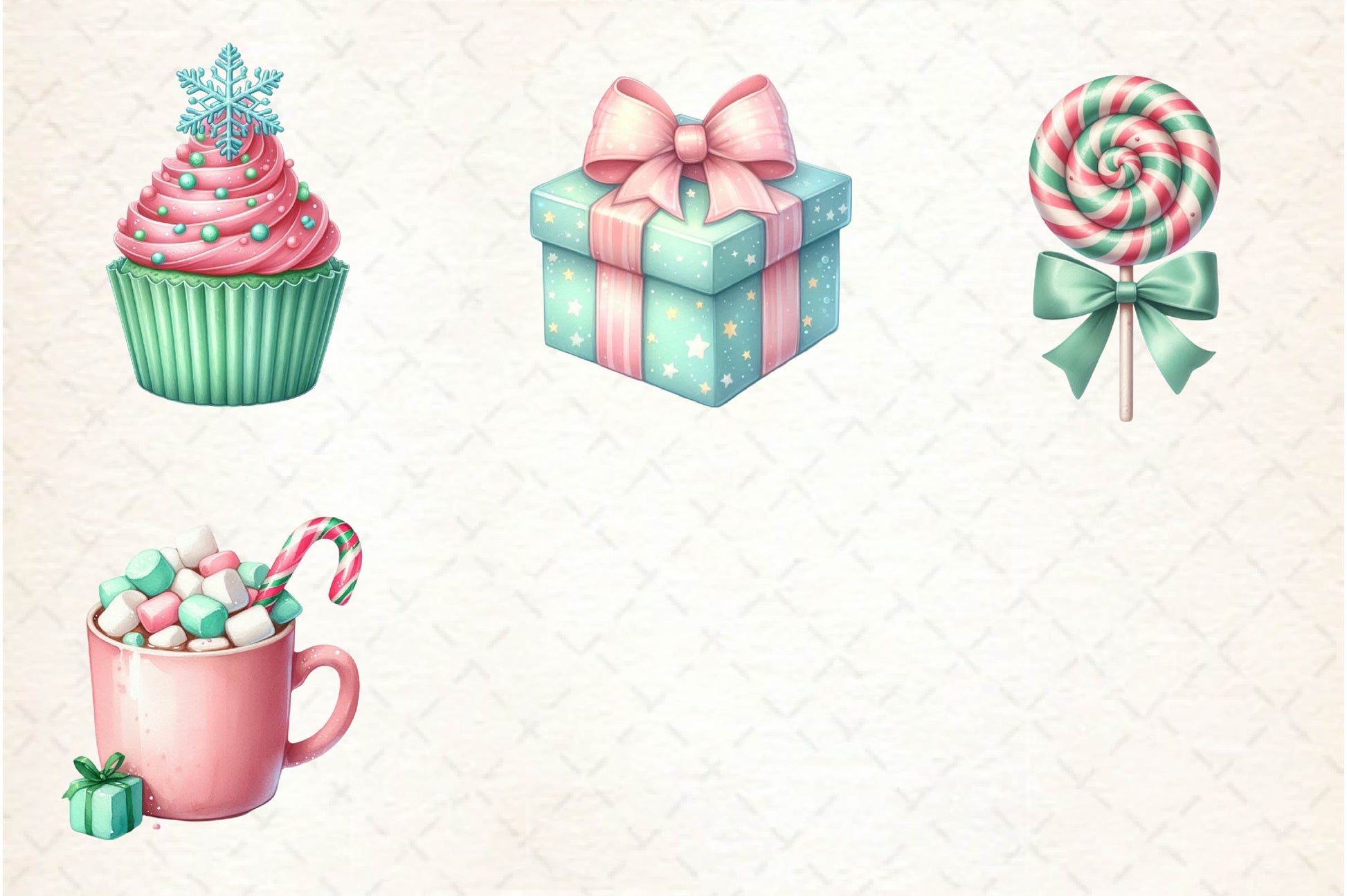 Mint Christmas Clipart Bundle - CraftNest - Digital Crafting and Art