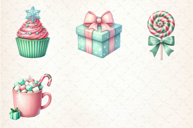 Mint Christmas Clipart Bundle - CraftNest - Digital Crafting and Art
