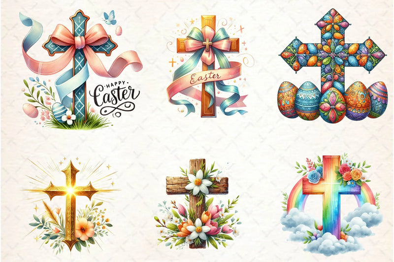 Easter Cross Clipart Bundle - CraftNest - Digital Crafting and Art