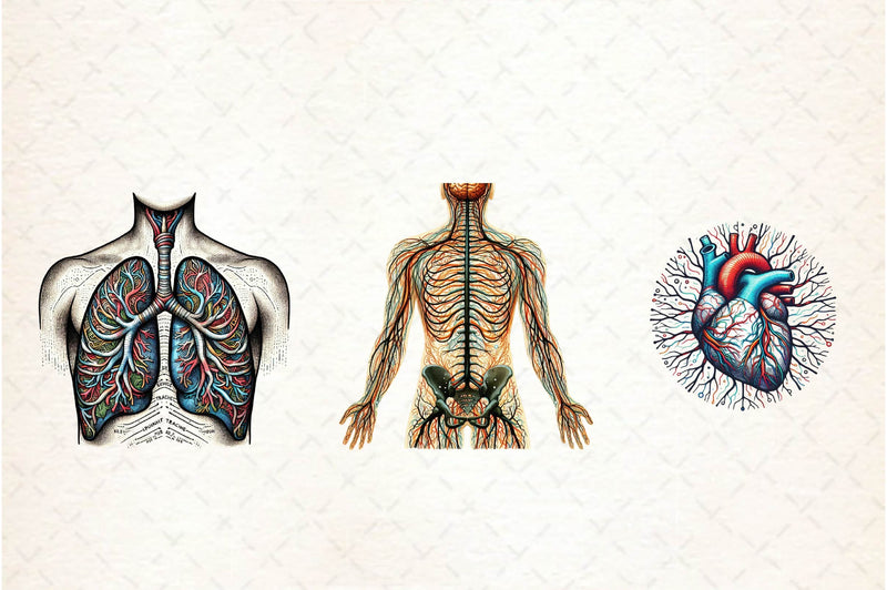 Antique Anatomy Overlays Clipart Bundle - CraftNest - Digital Crafting and Art