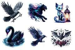 Gothic Animals Clipart Bundle - CraftNest - Digital Crafting and Art
