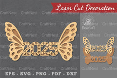 Butterfly Laser Cut Decoration Clipart Bundle - CraftNest - Digital Crafting and Art