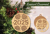 2025 Volleyball Laser Cut Ornament Design