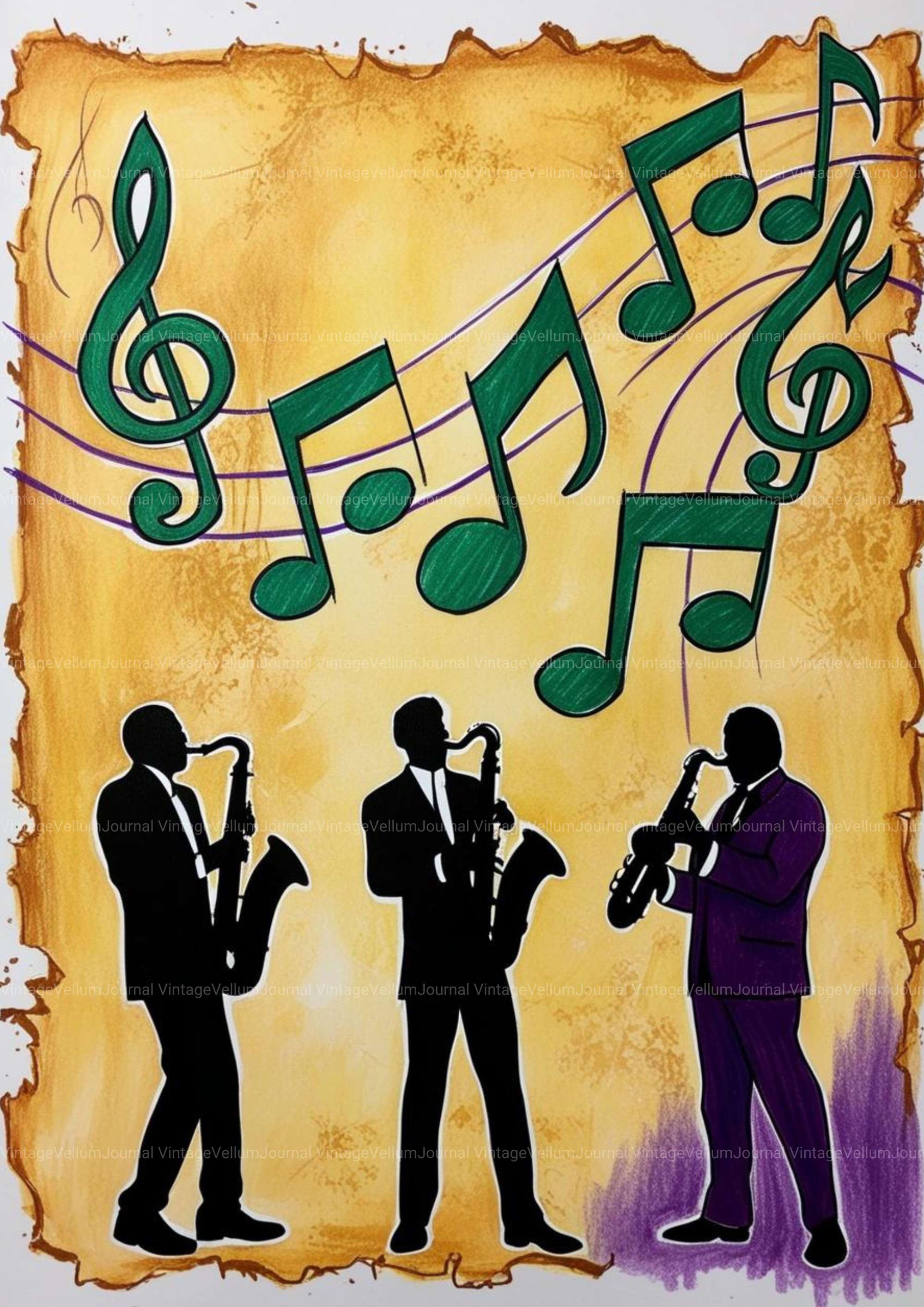 Mardi Gras Junk Journal Pages - CraftNest - Digital Crafting and Art