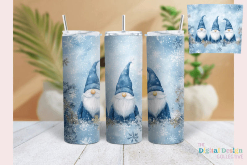 Festive Christmas Gnome Tumbler Wrap Bundle - CraftNest - Digital Crafting and Art