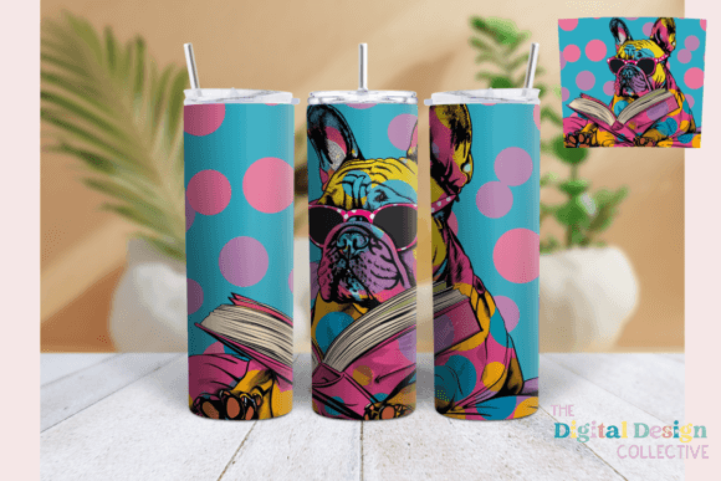 Skinny French Bulldog Tumbler Wrap Bundle - CraftNest - Digital Crafting and Art