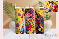 Pop Art Horse Skinny Tumbler Wrap Bundle - CraftNest - Digital Crafting and Art