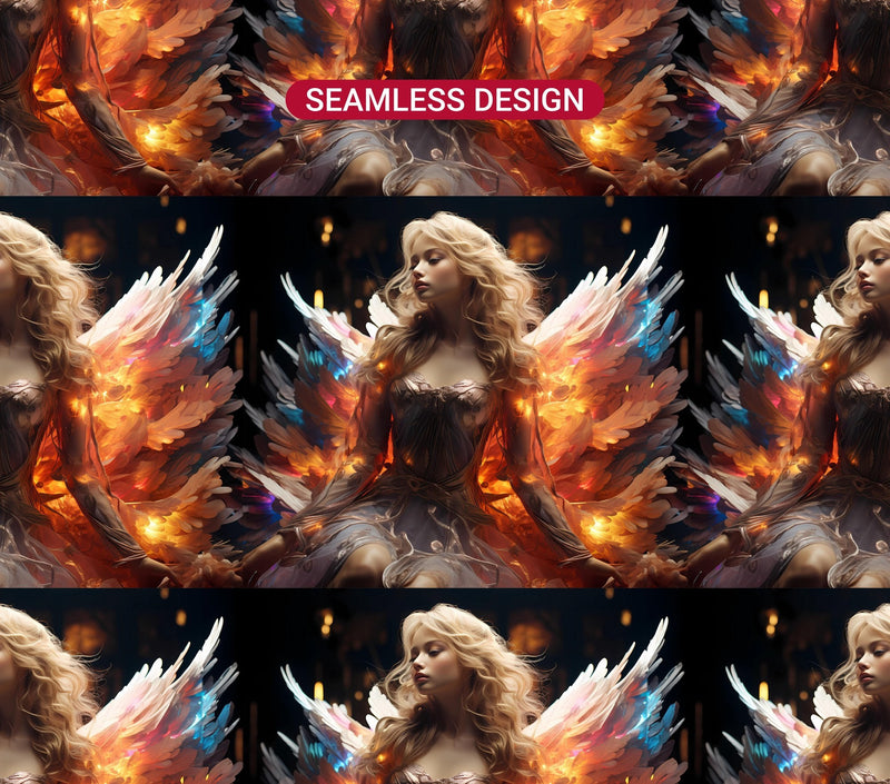 Christmas Angel Tumbler Wrap - CraftNest