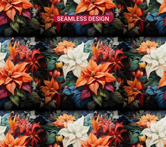 Christmas Poinsettias Tumbler Wrap - CraftNest
