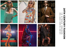 20th Century Fashion - Stock Images - CraftNest - Digital Crafting and Art