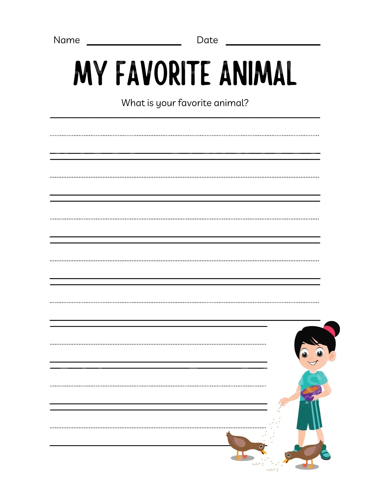 Best Animals Workbook for Kids - CraftNest - Digital Crafting and Art