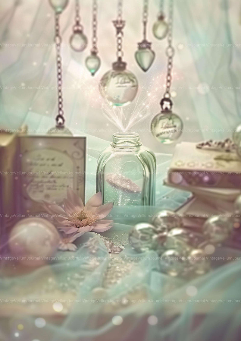 Green Pink Junk Journal Pages - CraftNest - Digital Crafting and Art