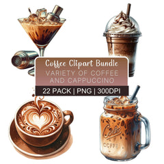 Coffee Variety Food Clipart - CraftNest - Digital Crafting and Art
