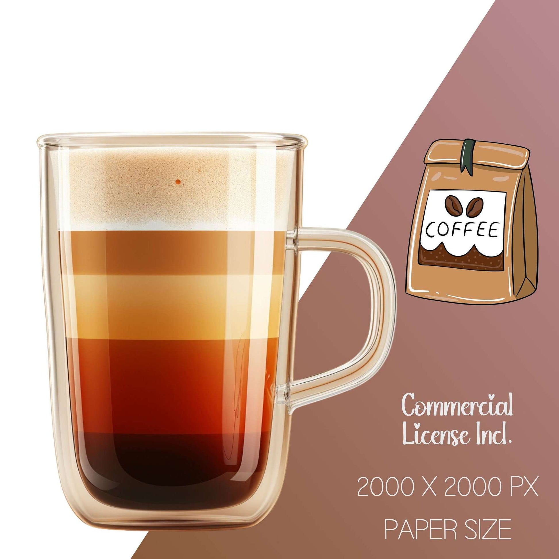 Coffee Variety Food Clipart - CraftNest - Digital Crafting and Art