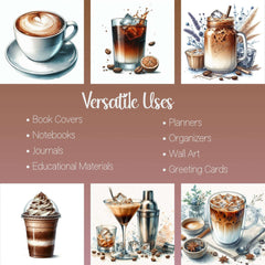 Coffee Variety Food Clipart - CraftNest - Digital Crafting and Art