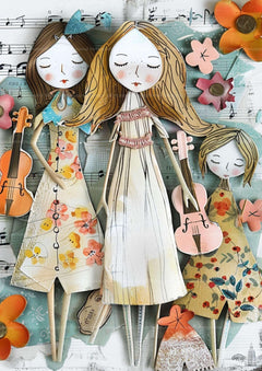 Whimsical Dolls Junk Journal Pages - CraftNest - Digital Crafting and Art