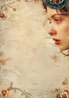 Woman Junk Journal Pages - CraftNest - Digital Crafting and Art