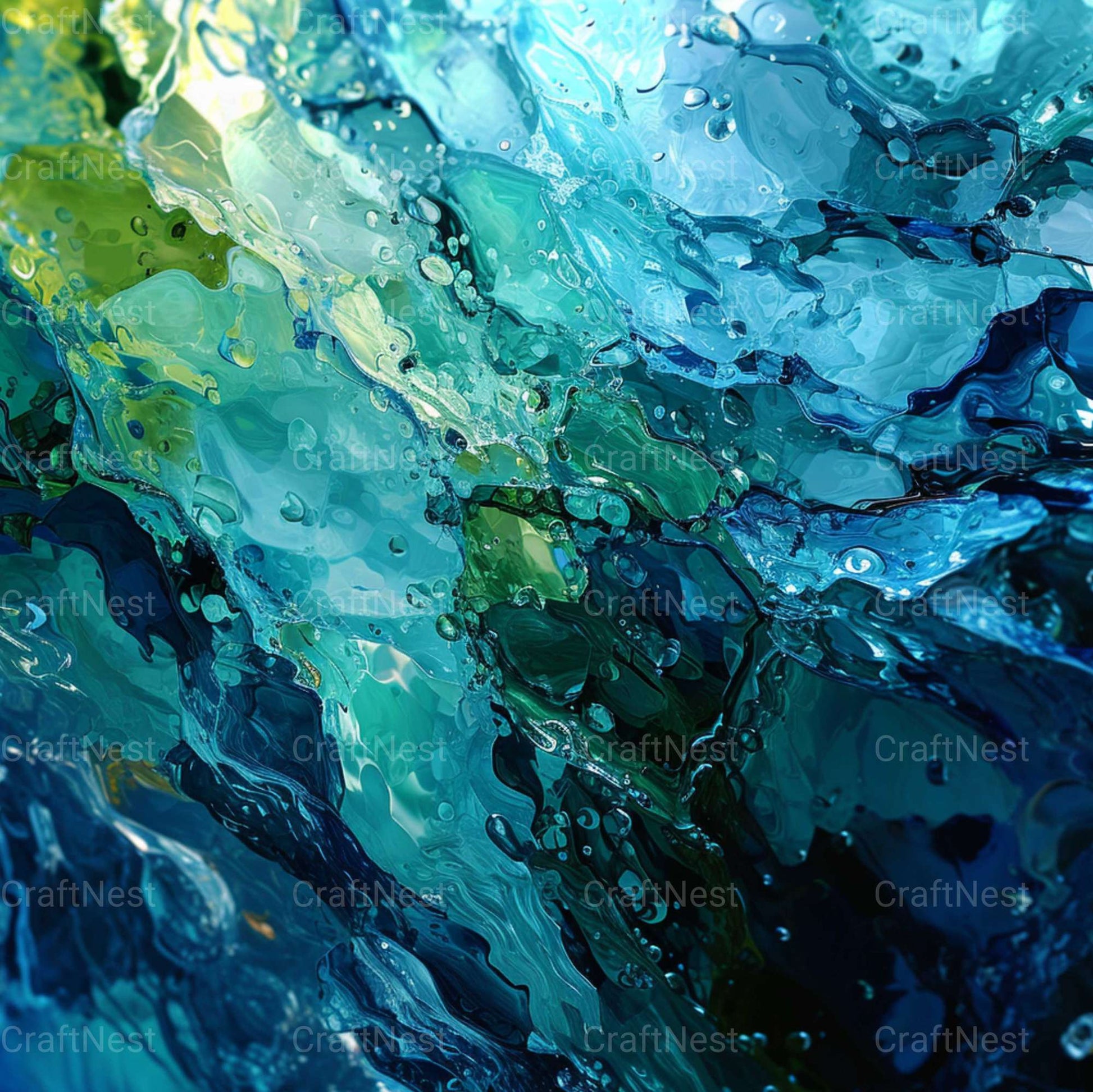 Aquatic Shimmer Texture Papers - CraftNest - Digital Crafting and Art