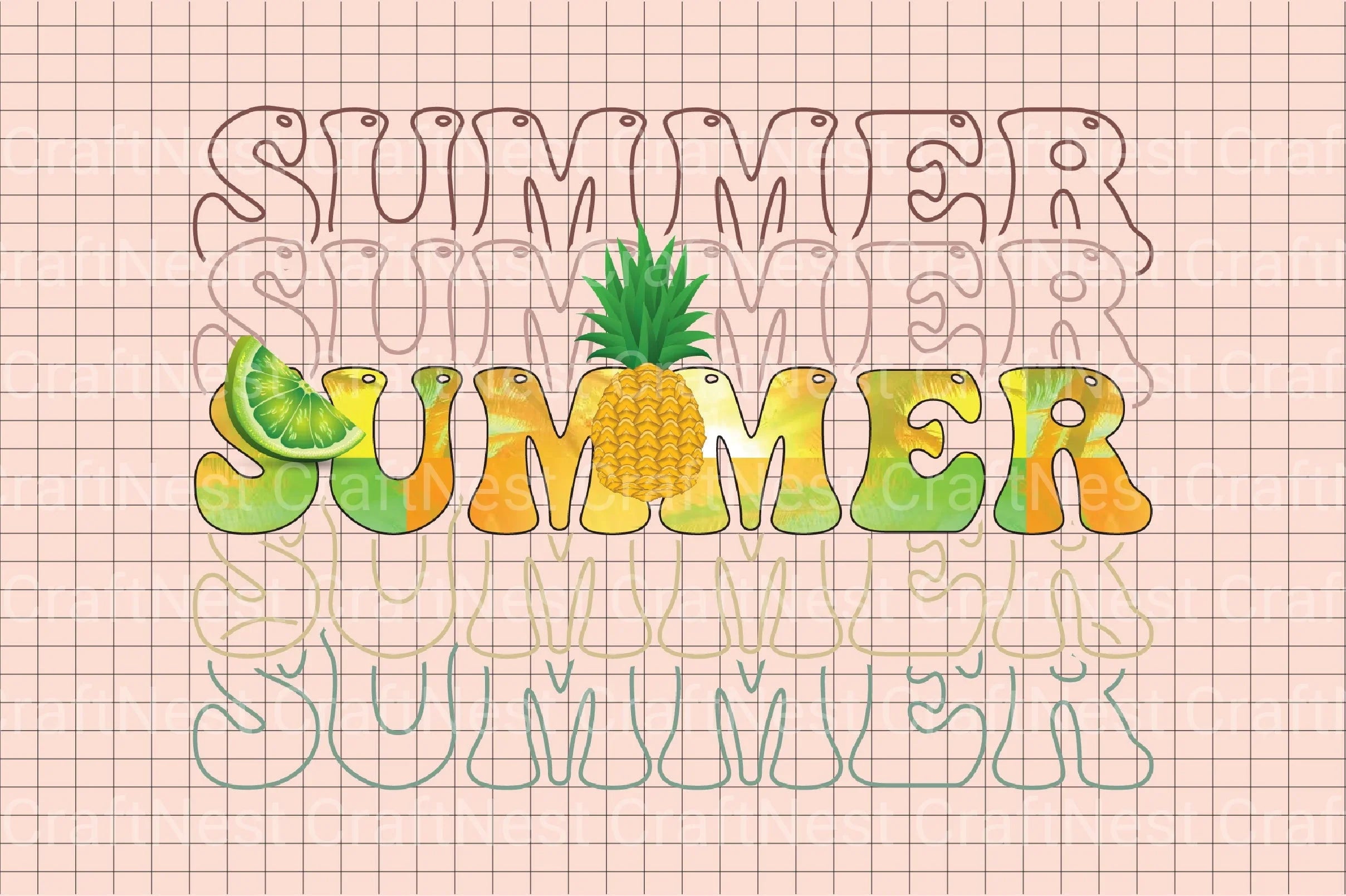 Summer Fruit Clipart Bundle