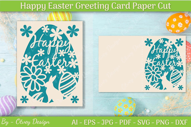 Easter Greeting Card SVG Bundle 11 - CraftNest - Digital Crafting and Art