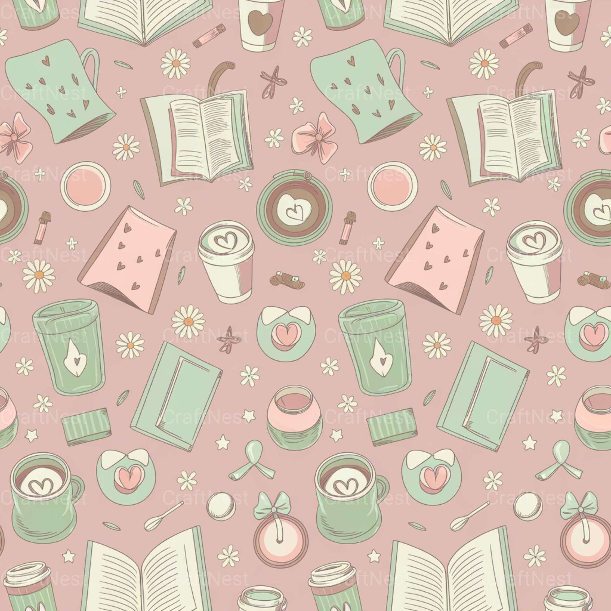 Pink Coffee Texture Papers - CraftNest - Digital Crafting and Art
